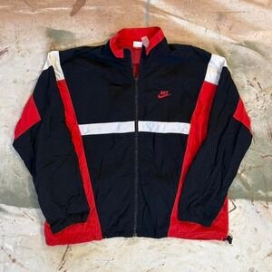 Vintage 90s Nike Red and Black Jacket Size XL